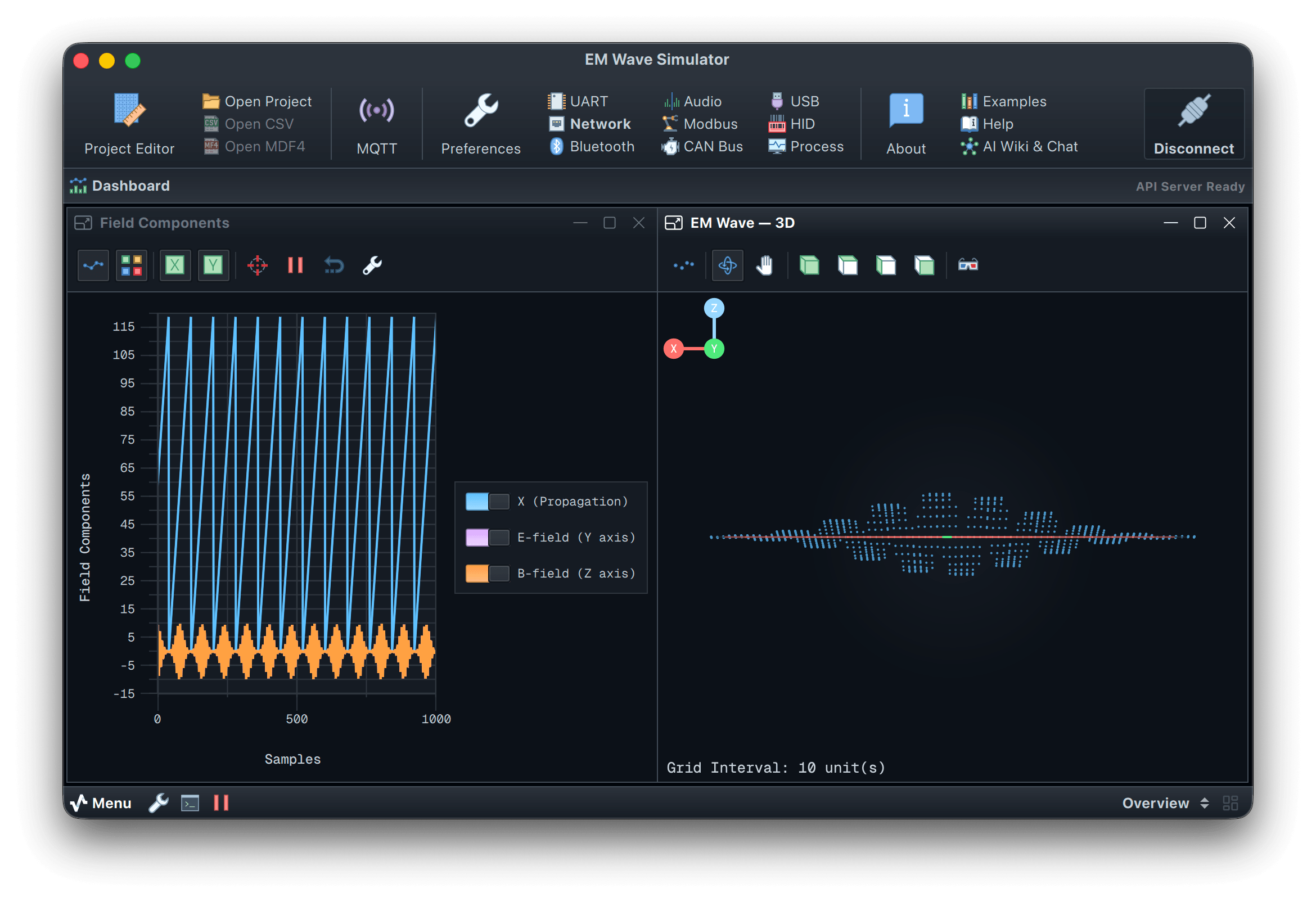 EM Wave 3D Visualization